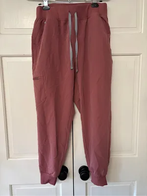 Figs Zamora Joggers Mauve Dusty Rose Jogger Scrub Pants Size Large Petite Scrubs thumbnail 3