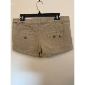 Volcom Shorts Womens 11 Tan Excellent The Favorite 2.5 Herringbone Khaki Pockets thumbnail 7