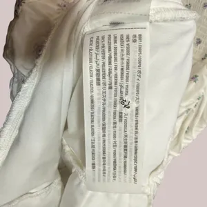 Hollister XS White‎ Ditsy Floral Ruched Mini Dress Tie Strap Summer thumbnail 9