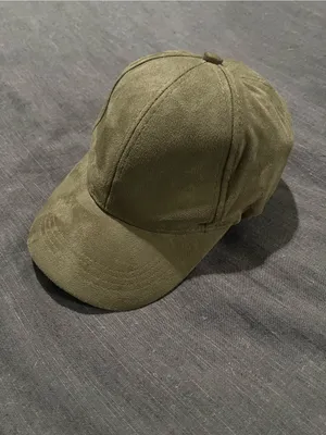 Olive Faux Suede Baseball Cap thumbnail 2