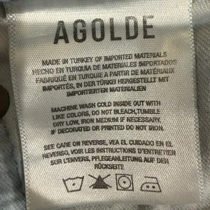 AGOLDE Riley High Rise Straight Crop Jeans Rigid Cotton‎ Denim thumbnail 9
