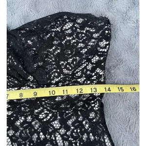 White House Black Market Black Lace Dress Strapless Cocktail Formal Sz 4 Small thumbnail 16
