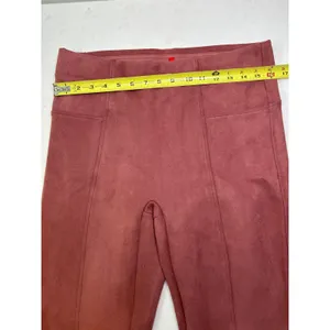 Spanx Faux-Suede Soft Leggings in Rich Rose Pink Size XL thumbnail 6