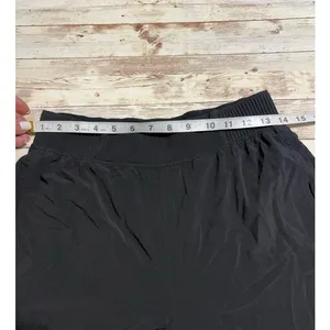 Lululemon Wide-Leg High Rise Crop Pants Size 6 Black Flowy Split Hem thumbnail 7