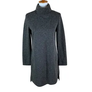 WAYF Brown Turtleneck Sweater Dress Long Sleeve Cozy Casual‎ Stretch Small thumbnail 2