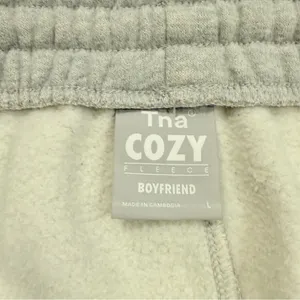 ARITZIA TNA COZY AF Boyfriend Fleece‎ Joggers Grey size Large thumbnail 4