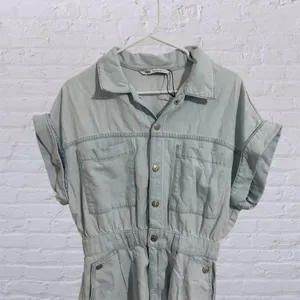 Zara Women’s Romper  Light Blue Denim thumbnail 4