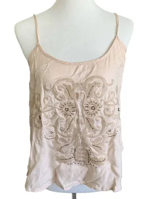 Romeo & Juliet Embroidered Camisole Tank Top Medium NEW thumbnail 1