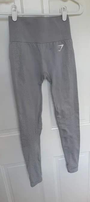 Gymshark Vital Seamless Leggings Gray High‎ Rise XS Athletic Workout thumbnail 1