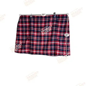 J.Crew Womens Red‎ Plaid Wool Blend Mini Skirt Size 24 BV139 HO23 thumbnail 2