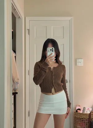 Brandy Melville Cable Knit Cardigan thumbnail 2