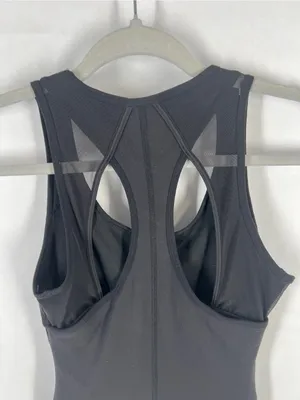 Lululemon Globetrotter Dress Black Mesh Cutout Racerback Size 4 thumbnail 6