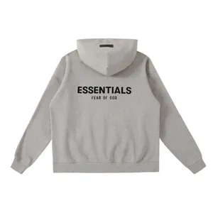 Fear Of God Essentials Dark Oatmeal Pullover Hoodie Size Xl thumbnail 2