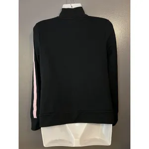Lauren Ralph Lauren Jacket Womens Small Black Pink Full Zip Track Crest Athletic thumbnail 4