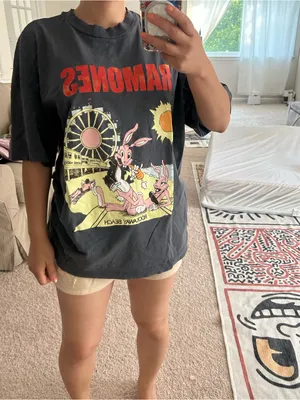 H&M Ramones funny graphic tee. L Gray Size L thumbnail 2