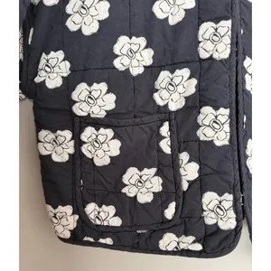 Free People Chloe Floral Quilted Jacket Night Blooms Women's Size Small thumbnail 10