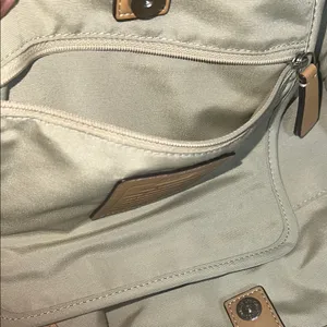 Coach Blue and Tan Shoulder Bag with Chic Design thumbnail 7