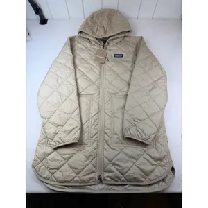 Patagonia Women's Diamond Quilted Parka Oar Tan Size Small NWT ($279 Retail) thumbnail 3