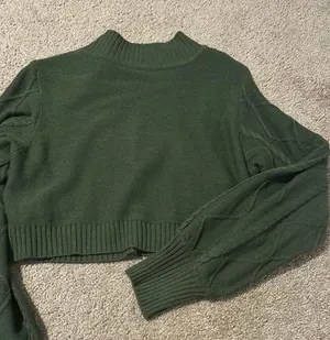 SheIn Olive Green Sweater thumbnail 5