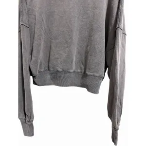 Free People‎ Take Me Back Pullover Charcoal Women's Size XS thumbnail 5