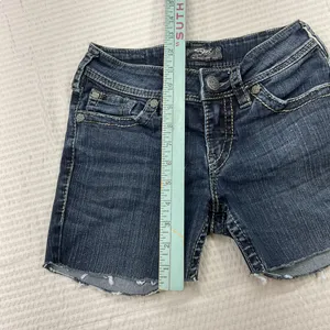 Silver‎ Jeans Dark Blue Denim Jean Shorts thumbnail 3