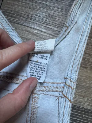 Vintage 90s LEI Light Blue Denim Short Overalls M thumbnail 5