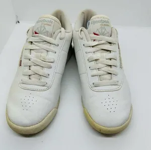 Reebok Women’s White Classic Lace Up Athletic Tennis Shoes Size 6.5 thumbnail 1