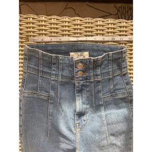 We The Free Free People Jayde Flare Jeans Size 25 Boho Retro High Rise layered thumbnail 7