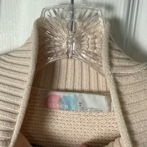 Free People Hailee Sweater Skirt Set in Powder Sand L thumbnail 5