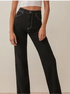 Commense High-Rise straight Leg Women’s Jeans - Black thumbnail 1