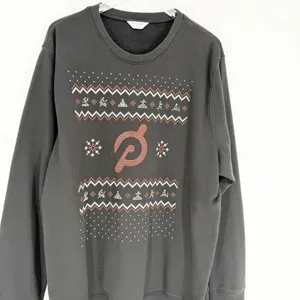 Peloton Unisex Holiday Crewneck‎ Sweatshirt XXL Black Athleisure thumbnail 4