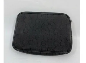 gucci vintage black fabric clutch thumbnail 2