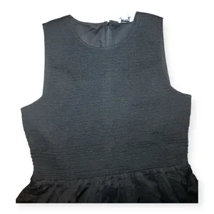 J. Crew Womens black smocked midi dress thumbnail 7