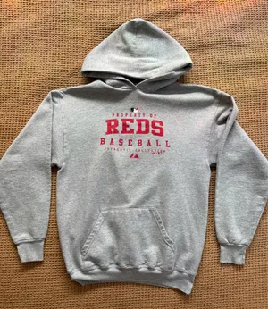 Cincinnati Reds Hoodie Gray thumbnail 1