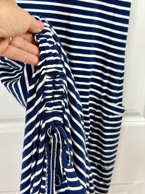 Toad&Co Samba Muse Ruched Striped Pocket Dress thumbnail 4