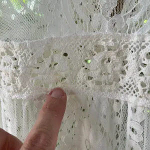 Main Strip Women's White Lace Midi Topper Cardigan Size S thumbnail 5