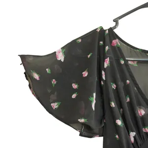 Betsey Johnson‎ Vintage Urban Outfitters Black Rosebud Sheer Floral Maxi Dress thumbnail 3