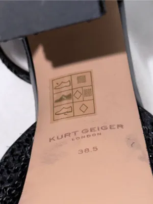 Kurt Geiger Black Crystal-Embellished Platform Slingbacks thumbnail 8