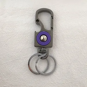 Car Keychain Carabiner Keychain for Men Women Key Rings Bottle Opener thumbnail 2