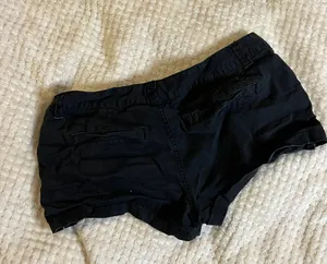 Aeropostale 9/10 Mini Cotton Black Shorts thumbnail 1
