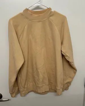 Fabletics Tan Crewneck Sweatshirt thumbnail 1