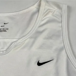 Nike Dri-Fit Women's White Tennis Shirt/Tank Top Sz M SKU 4667 thumbnail 4
