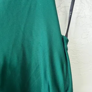NEW Lulus Zaniya Emerald Green Ruched Halter Open Back Mermaid Maxi Dress XS thumbnail 11