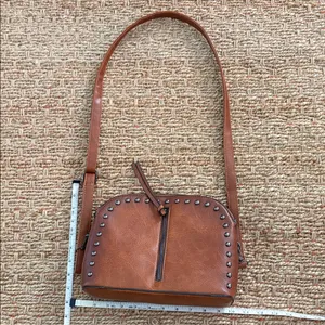 Sam & Hadley Brown Studded Shoulder Bag thumbnail 2