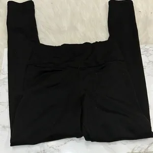 Women’s Black fleece Leggings size small/medium thumbnail 4