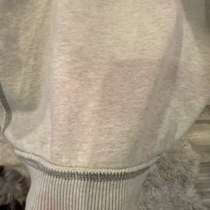 Abercrombie & Fitch Light Gray Hoodie with Stripes size medium thumbnail 6