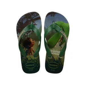 NEW Havaianas Green The Good Dinosaur Flip Flops Size 13C/1Y thumbnail 4
