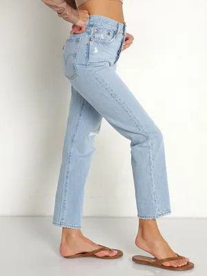 Levi’s Premium Wedgie Straight Jeans 24 Fits 25x25 Luxor Again Distressed $110 thumbnail 12