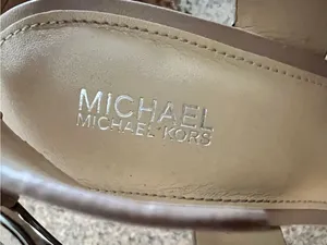 MICHAEL Michael Kors Carla Nude Leather Platform Sandals Heels Size 8M thumbnail 10