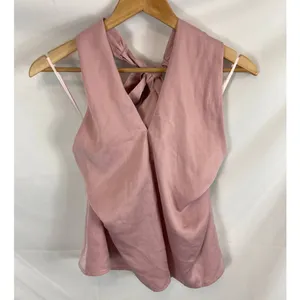 VICI COLLECTION Womens Satin Crossover Halter Neck Top Sleeveless size medium thumbnail 3